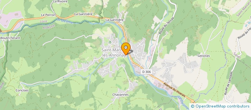 localisation de l'entreprise MADAME CAMILLE BALLY à SAINT-MARCEL-LES-ANNONAY