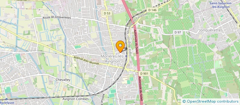 localisation de l'entreprise MADAME CAMILLE BARBOTEAU  MORIERES-LES-AVIGNON