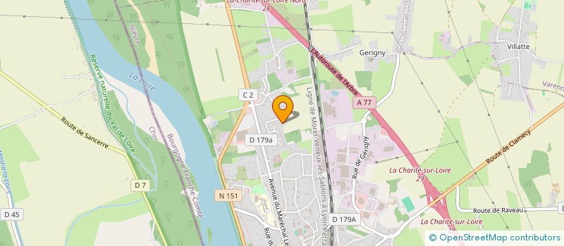 localisation de l'entreprise MADAME CAMILLE BAROUX à LA CHARITE-SUR-LOIRE