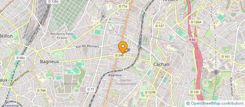 localisation de l'entreprise MADAME CAMILLE BARTHOUX  CACHAN