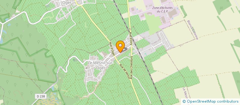 localisation de l'entreprise MADAME CAMILLE BAUCHET  LE MESNIL-SUR-OGER