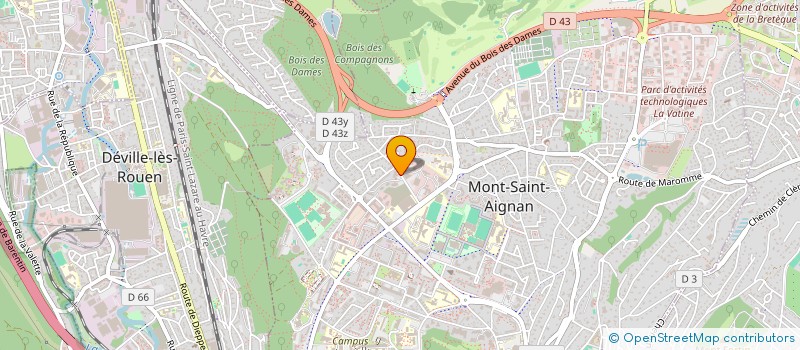 localisation de l'entreprise MADAME CAMILLE BAUR  MONT-SAINT-AIGNAN