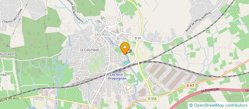 localisation de l'entreprise MADAME CAMILLE BEAUMONT  LES ARCS