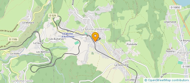 localisation de l'entreprise MADAME CAMILLE BELFERRAG  LA MOTTE-D'AVEILLANS