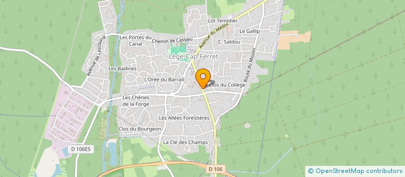 localisation de l'entreprise MADAME CAMILLE BELGRANO à LEGE-CAP-FERRET