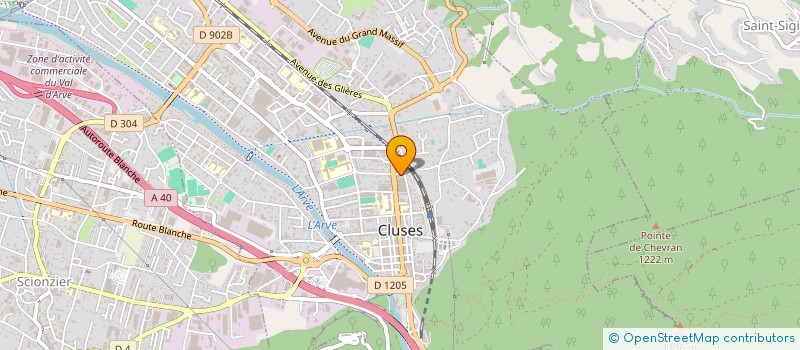 localisation de l'entreprise MADAME CAMILLE BELOT  CLUSES