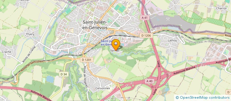 localisation de l'entreprise MADAME CAMILLE BENOIST  SAINT-JULIEN-EN-GENEVOIS