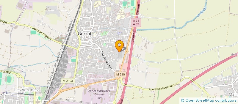 localisation de l'entreprise MADAME CAMILLE BERAUD à GERZAT
