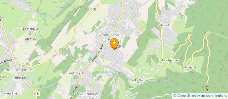 localisation de l'entreprise MADAME CAMILLE BERGER à SAINT MARTIN D'URIAGE