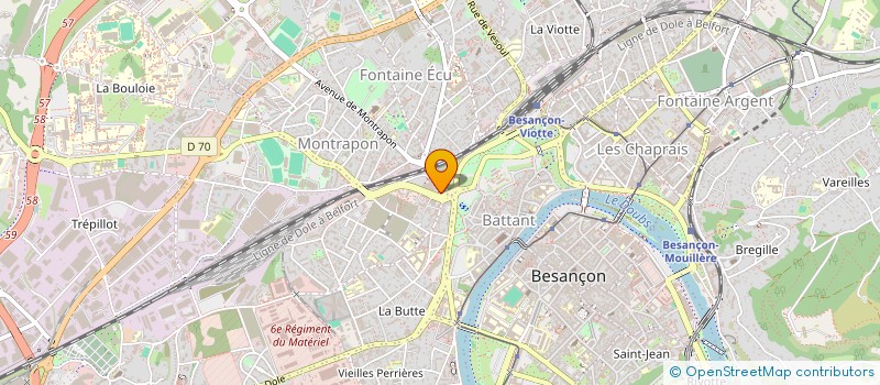 localisation de l'entreprise MADAME CAMILLE BERGIER  BESANCON