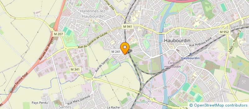 localisation de l'entreprise MADAME CAMILLE BERLON  HAUBOURDIN