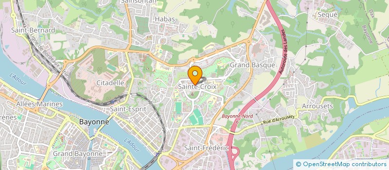 localisation de l'entreprise MADAME CAMILLE BERNARD  BAYONNE