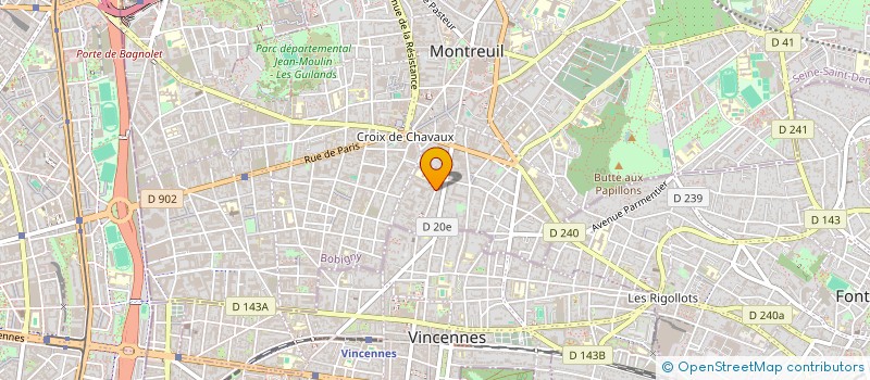 localisation de l'entreprise MADAME CAMILLE BERTAGNA à MONTREUIL
