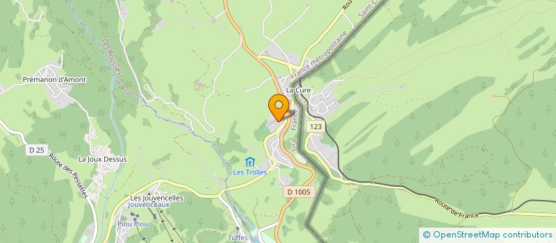 localisation de l'entreprise MADAME CAMILLE BERTHET  LES ROUSSES