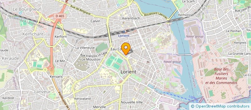 localisation de l'entreprise MADAME CAMILLE BERTIN  LORIENT