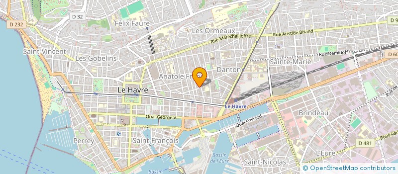 localisation de l'entreprise MADAME CAMILLE BERVAS  LE HAVRE