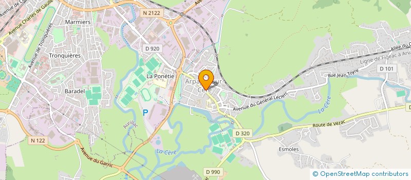 localisation de l'entreprise MADAME CAMILLE BESSE à ARPAJON-SUR-CERE