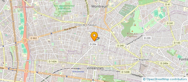 localisation de l'entreprise MADAME CAMILLE BETINYANI CHACUR à MONTREUIL