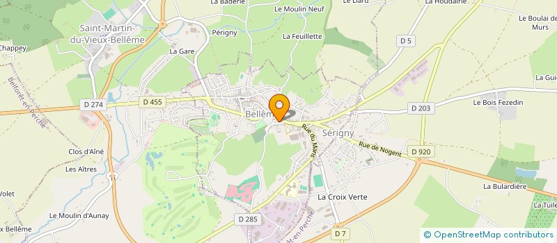localisation de l'entreprise MADAME CAMILLE BIDAULT à BELLEME