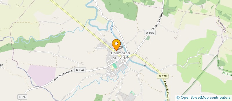 localisation de l'entreprise MADAME CAMILLE BILLAND à DAUMAZAN-SUR-ARIZE