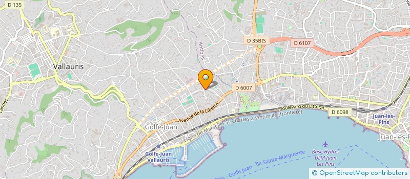 localisation de l'entreprise MADAME CAMILLE BIRON  VALLAURIS