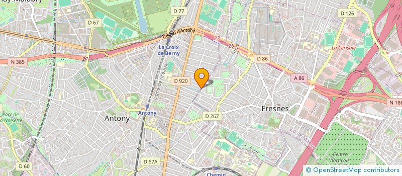 localisation de l'entreprise MADAME CAMILLE BLANC à ANTONY