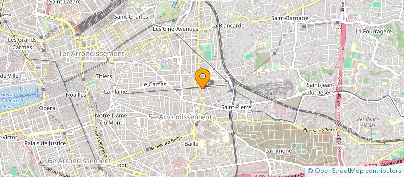 localisation de l'entreprise MADAME CAMILLE BOBENRIETH  MARSEILLE