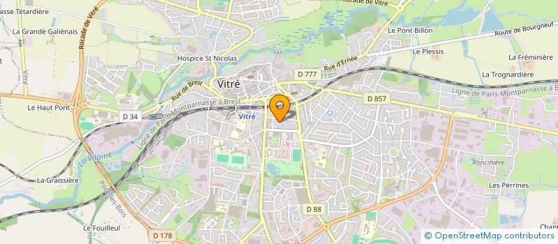 localisation de l'entreprise MADAME CAMILLE BOMPAIS  VITRE