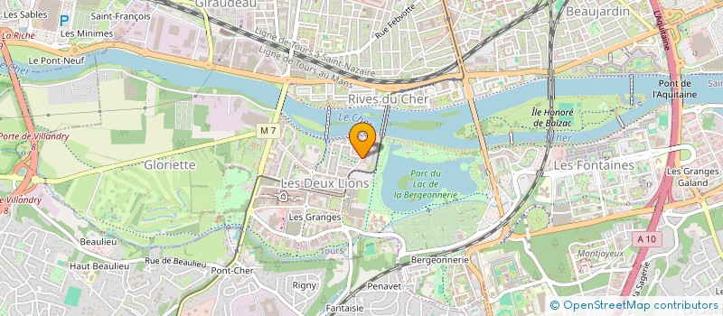 localisation de l'entreprise MADAME CAMILLE BONNEAU  TOURS