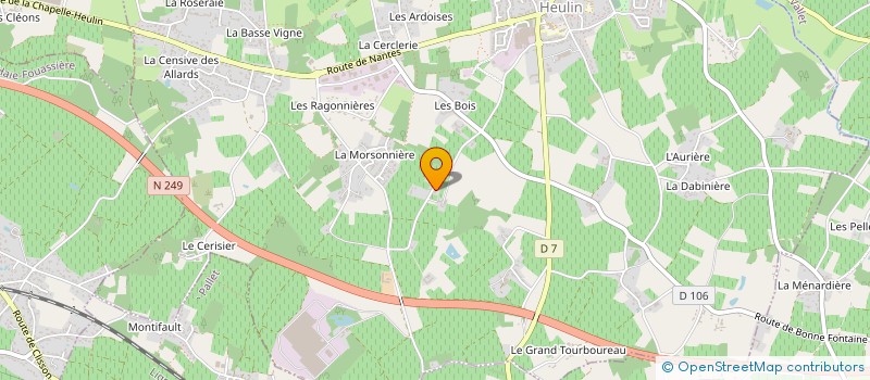 localisation de l'entreprise MADAME CAMILLE BOSSARD  LA CHAPELLE-HEULIN