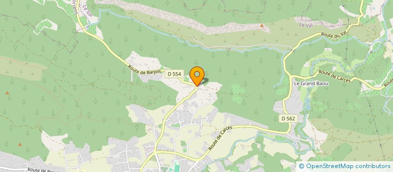 localisation de l'entreprise MADAME CAMILLE BOSSUGE  LE VAL