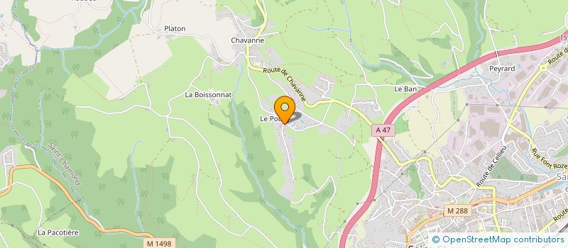 localisation de l'entreprise MADAME CAMILLE BOUABDALLAH  SAINT-CHAMOND