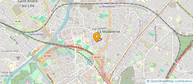 localisation de l'entreprise MADAME CAMILLE BOUCHER à LA MADELEINE
