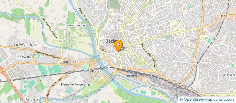 localisation de l'entreprise MADAME CAMILLE BOULANGER à BEZIERS
