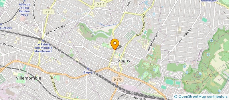localisation de l'entreprise MADAME CAMILLE BOULENGUER à GAGNY