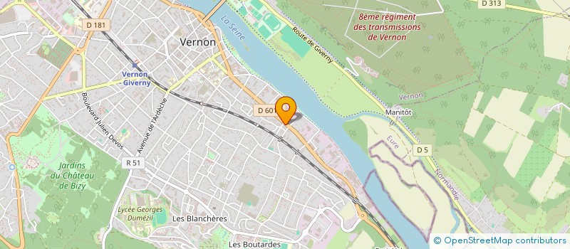 localisation de l'entreprise MADAME CAMILLE BOULLAY  VERNON