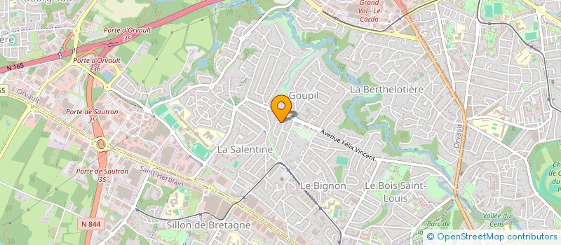 localisation de l'entreprise MADAME CAMILLE BOULZENNEC à ORVAULT