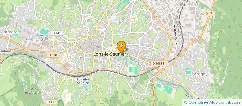 localisation de l'entreprise MADAME CAMILLE BOURDEAU à LONS-LE-SAUNIER