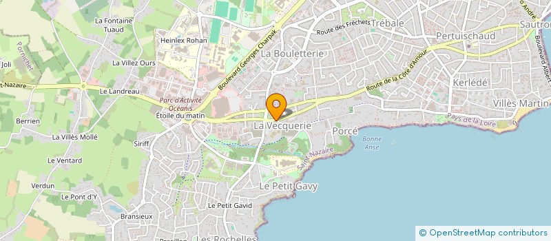 localisation de l'entreprise MADAME CAMILLE BOURE  SAINT-NAZAIRE