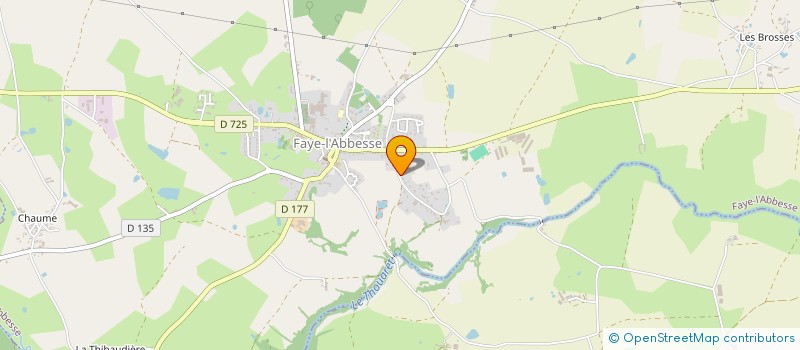 localisation de l'entreprise MADAME CAMILLE BOUREAU  FAYE-L'ABBESSE