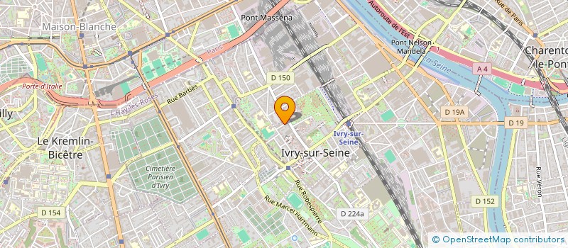 localisation de l'entreprise MADAME CAMILLE BOURGEOIS à IVRY-SUR-SEINE