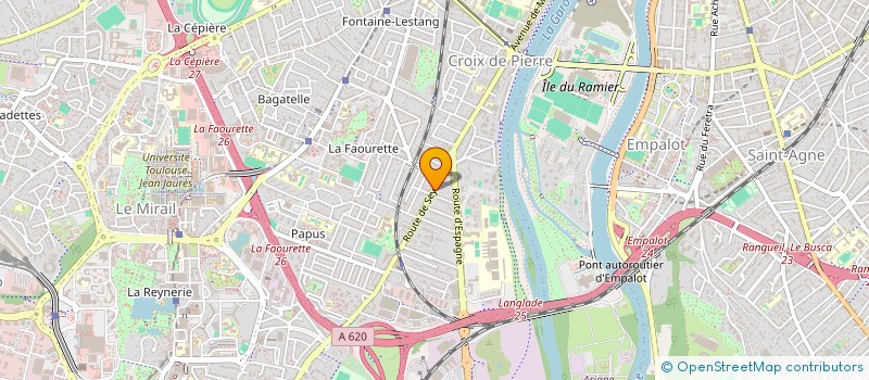 localisation de l'entreprise MADAME CAMILLE BOURGEOIS  TOULOUSE