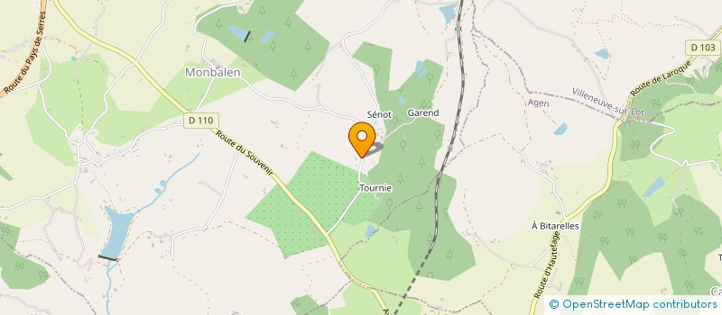 localisation de l'entreprise MADAME CAMILLE BOURREE  AGEN