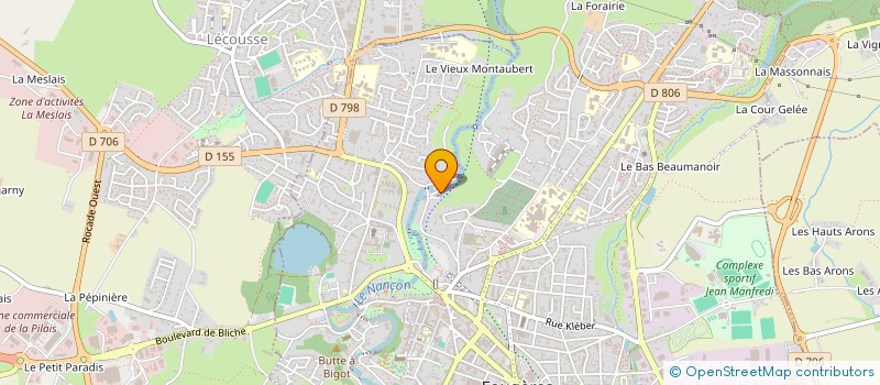 localisation de l'entreprise MADAME CAMILLE BOURREE  FOUGERES