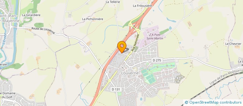 localisation de l'entreprise MADAME CAMILLE BOUSSARD  LOUVERNE