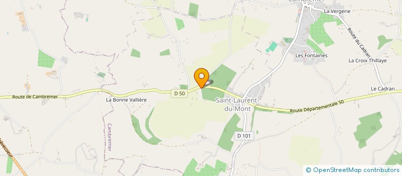 localisation de l'entreprise MADAME CAMILLE BRETON  CAMBREMER