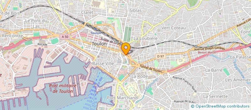 localisation de l'entreprise MADAME CAMILLE BRIANT  TOULON