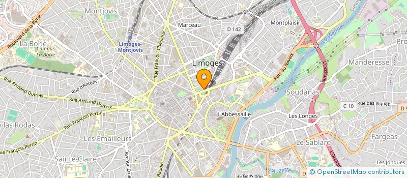 localisation de l'entreprise MADAME CAMILLE BRILLAT à LIMOGES