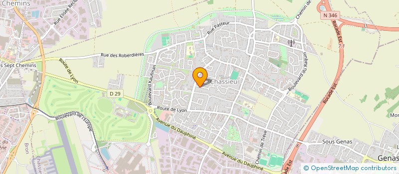 localisation de l'entreprise MADAME CAMILLE BROCARD  CHASSIEU