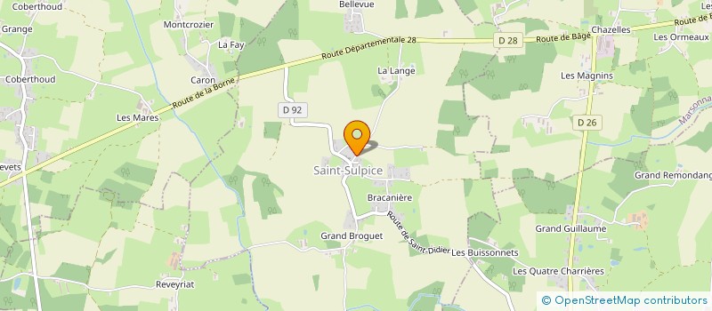 localisation de l'entreprise MADAME CAMILLE BRUN à SAINT-SULPICE